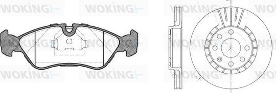 Woking 83863.00 - Комплект гальм, дисковий гальмівний механізм autozip.com.ua