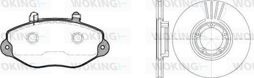 Woking 82923.01 - Комплект гальм, дисковий гальмівний механізм autozip.com.ua