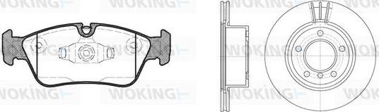 Woking 82843.03 - Комплект гальм, дисковий гальмівний механізм autozip.com.ua