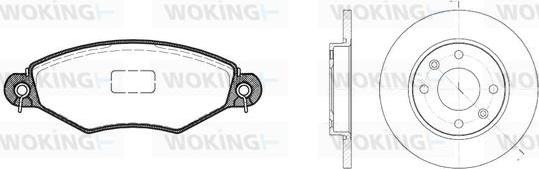 Woking 87433.02 - Комплект гальм, дисковий гальмівний механізм autozip.com.ua