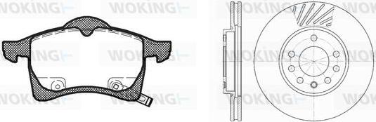 Woking 87833.00 - Комплект гальм, дисковий гальмівний механізм autozip.com.ua