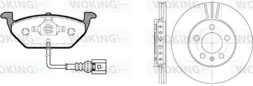Woking 87333.09 - Комплект гальм, дисковий гальмівний механізм autozip.com.ua