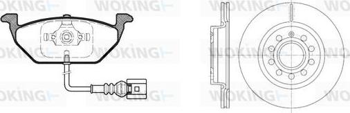 Woking 87333.05 - Комплект гальм, дисковий гальмівний механізм autozip.com.ua