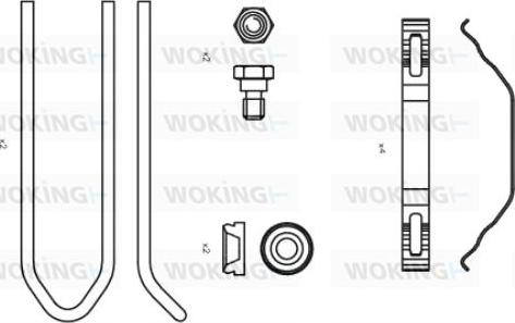 Woking ACA8506.00 - Комплектуючі, колодки дискового гальма autozip.com.ua