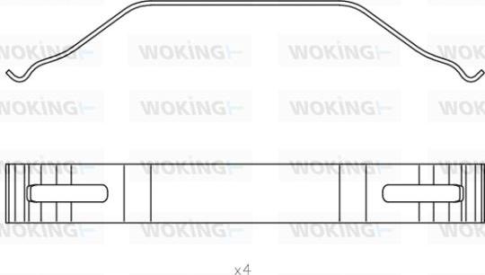 Woking ACA8517.00 - Комплектуючі, колодки дискового гальма autozip.com.ua