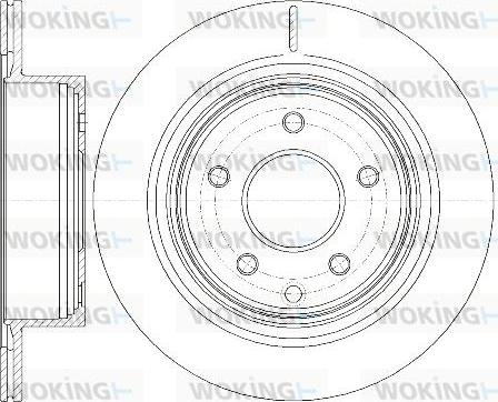 Woking D6998.10 - Гальмівний диск autozip.com.ua