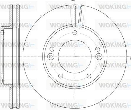 Woking D6992.10 - Гальмівний диск autozip.com.ua