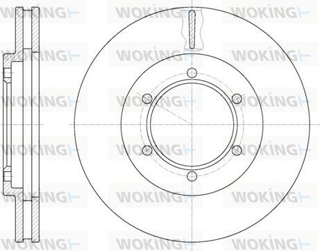 Woking D6949.10 - Гальмівний диск autozip.com.ua