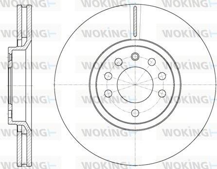 Woking D6944.10 - Гальмівний диск autozip.com.ua