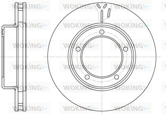 Woking D6945.10 - Гальмівний диск autozip.com.ua