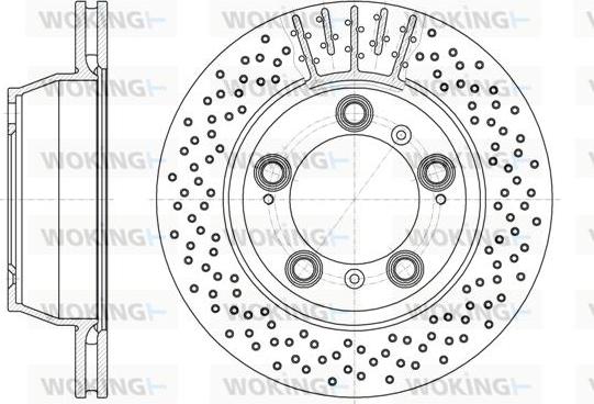 Woking D6941.10 - Гальмівний диск autozip.com.ua