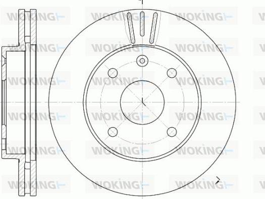 Woking D6959.10 - Гальмівний диск autozip.com.ua