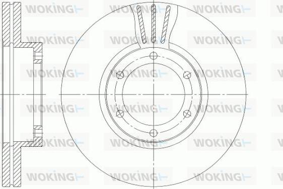Woking D6951.10 - Гальмівний диск autozip.com.ua