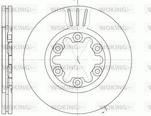 Woking D6957.10 - Гальмівний диск autozip.com.ua