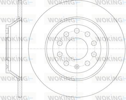 Woking D6969.00 - Гальмівний диск autozip.com.ua