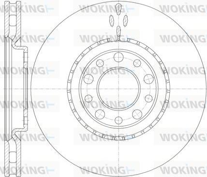 Woking D6964.10 - Гальмівний диск autozip.com.ua