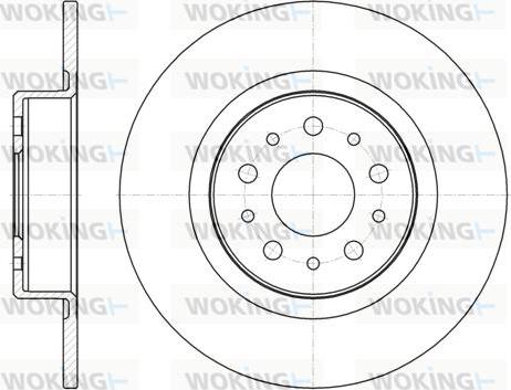 Woking D6968.00 - Гальмівний диск autozip.com.ua