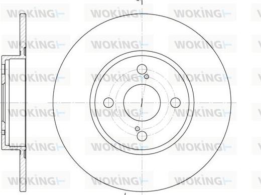 Woking D6900.00 - Гальмівний диск autozip.com.ua