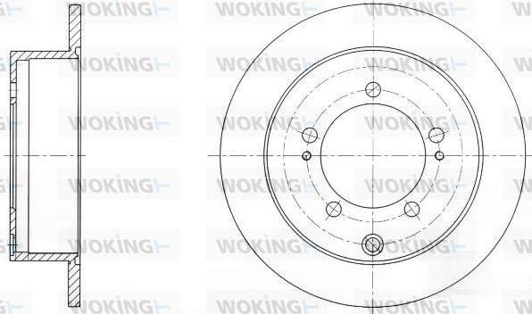 Woking D6903.00 - Гальмівний диск autozip.com.ua