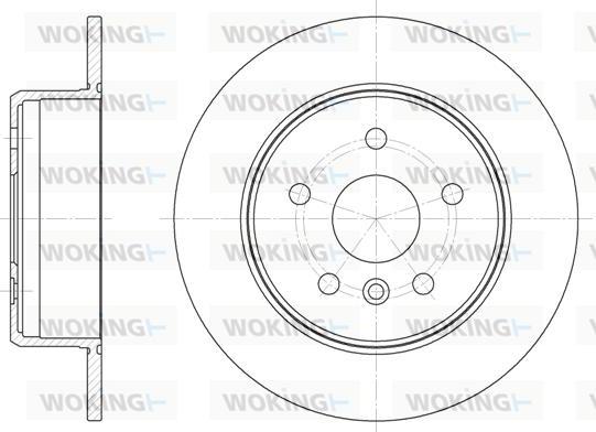 Woking D6914.00 - Гальмівний диск autozip.com.ua