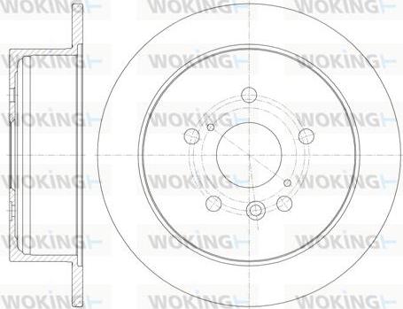 Woking D6911.00 - Гальмівний диск autozip.com.ua