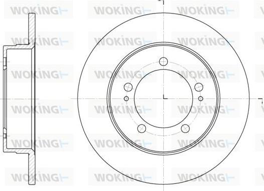Woking D6918.00 - Гальмівний диск autozip.com.ua