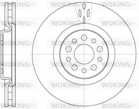 Woking D6980.10 - Гальмівний диск autozip.com.ua