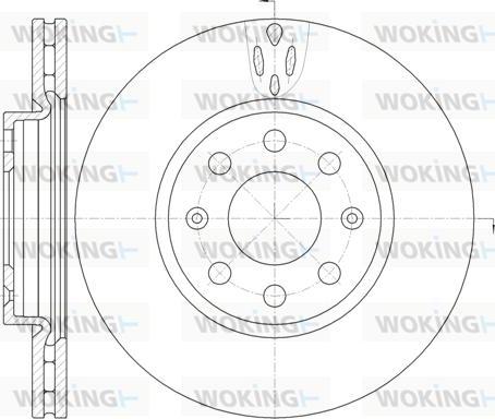 Woking D6981.10 - Гальмівний диск autozip.com.ua