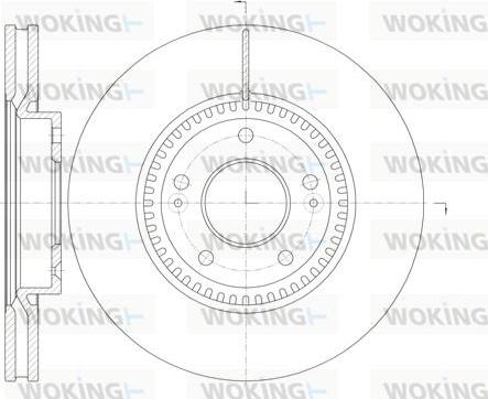 Woking D6988.10 - Гальмівний диск autozip.com.ua