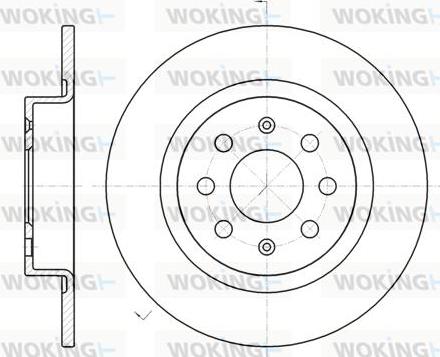 Woking D6983.00 - Гальмівний диск autozip.com.ua