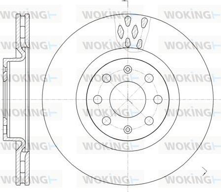 Woking D6982.10 - Гальмівний диск autozip.com.ua