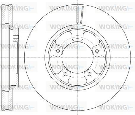 Woking D6939.10 - Гальмівний диск autozip.com.ua