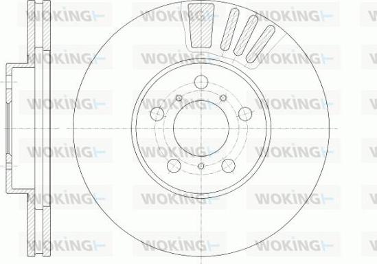 Woking D6935.10 - Гальмівний диск autozip.com.ua