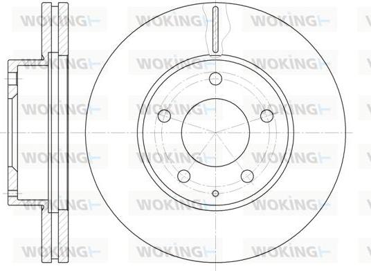 Woking D6936.10 - Гальмівний диск autozip.com.ua