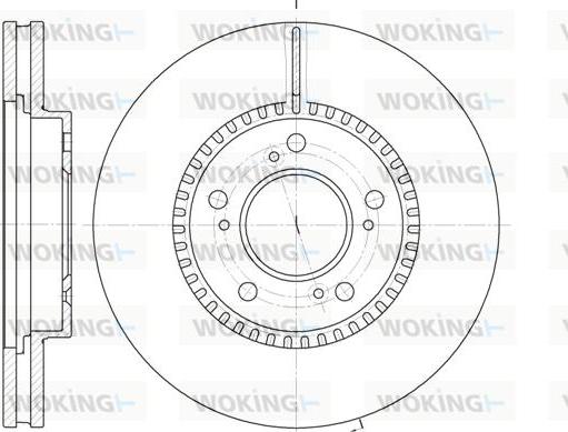 Woking D6938.10 - Гальмівний диск autozip.com.ua