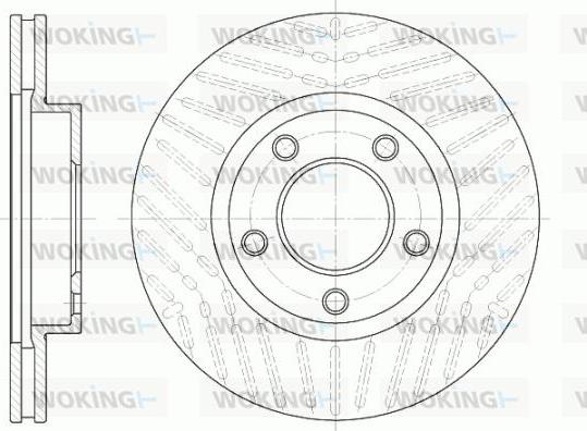 Woking D6932.10 - Гальмівний диск autozip.com.ua