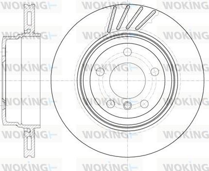 Woking D6979.10 - Гальмівний диск autozip.com.ua