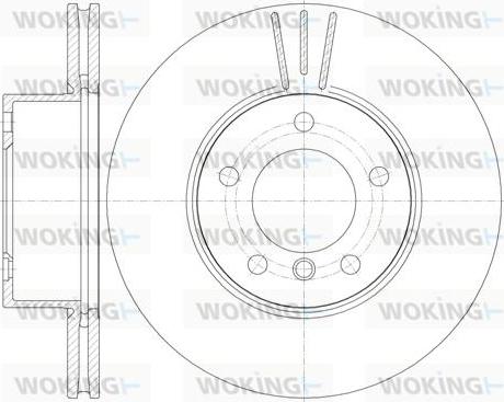 Woking D6974.10 - Гальмівний диск autozip.com.ua