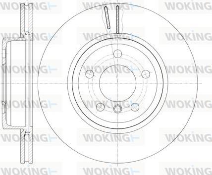 Woking D6978.10 - Гальмівний диск autozip.com.ua