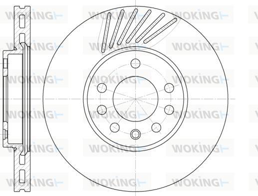 Woking D6494.10 - Гальмівний диск autozip.com.ua