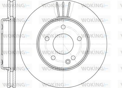 Woking D6495.10 - Гальмівний диск autozip.com.ua