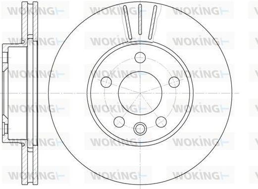 Woking D6496.10 - Гальмівний диск autozip.com.ua