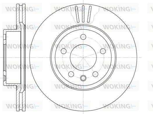 Woking D6490.10 - Гальмівний диск autozip.com.ua