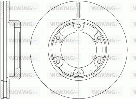 Woking D6491.10 - Гальмівний диск autozip.com.ua