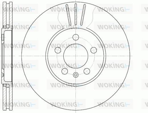 Woking D6493.10 - Гальмівний диск autozip.com.ua