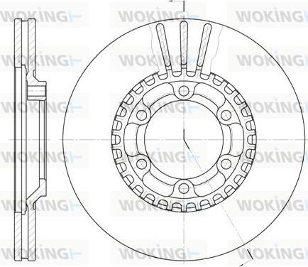 Woking D6446.10 - Гальмівний диск autozip.com.ua