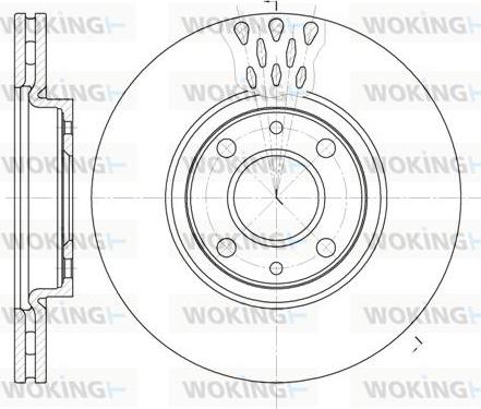 Woking D6443.10 - Гальмівний диск autozip.com.ua