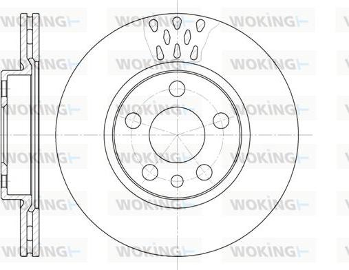 Woking D6442.11 - Гальмівний диск autozip.com.ua