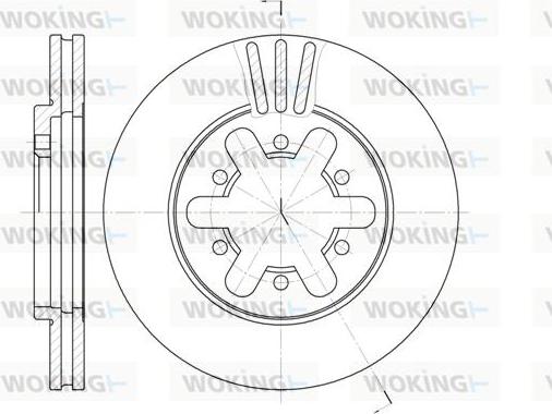 Woking D6450.10 - Гальмівний диск autozip.com.ua