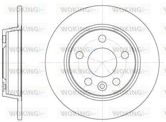 Woking D6453.00 - Гальмівний диск autozip.com.ua